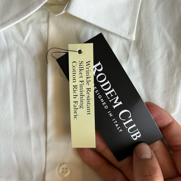 Rodem Club Men’s Longsleeve Button Up Dress Shirt Size 20 35/37 NEW with Tags - Picture 16 of 16
